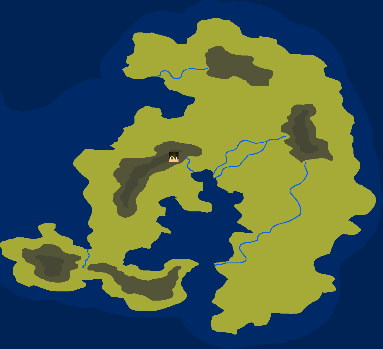 Badlands and Desert - map