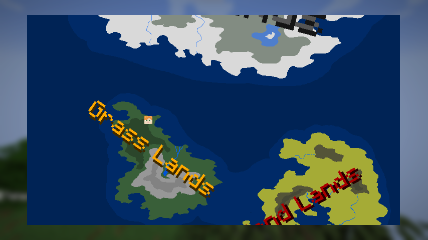 Map Menu Screenshot with Labels